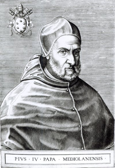 Porträt von Papst Pius IV., 1559 von Italian School